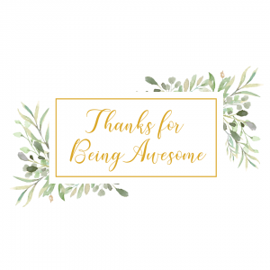 Gratitude Card Design: Thanks for Being Awesome
